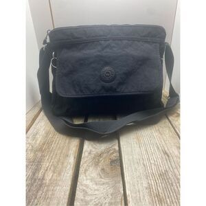 Kipling Black Nylon Crossbody Shoulder Bag Travel Purse Adjustable Strap Lightwe
